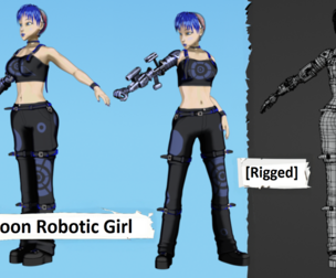 Anime Robotic Girl