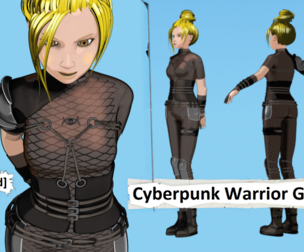 Cyberpunk Warrior Girl