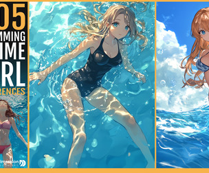 505 Swimming Anime Girl