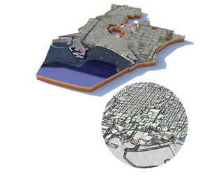 Long Beach Terrain city California USA