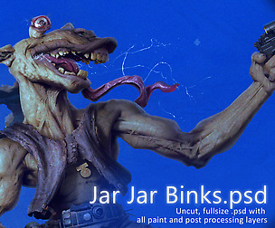 Jar Jar Binks .psd
