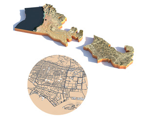 RAS AL Khaimah Terrain city UAE