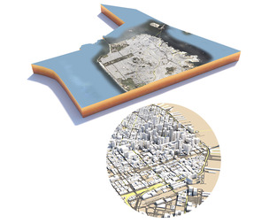 San Francisco Terrain city California USA