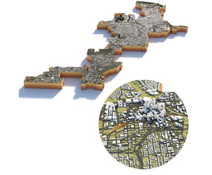 Tampa Bay Terrain city Florida USA