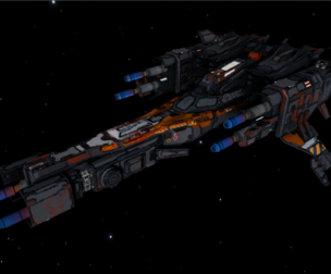 Sci-fi Aircraft Destroyer V1-3D Model