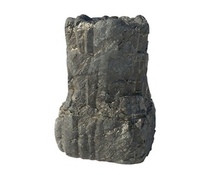 black rock pillar