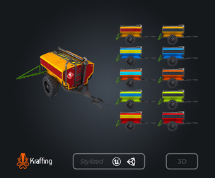 Tractor Attached Sprayer V1 - Agricultural Farm – Game Ready