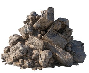 dirt rock pile