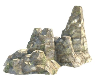 grass rock cliff