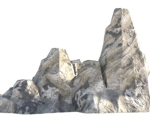 grey coral rock cliff