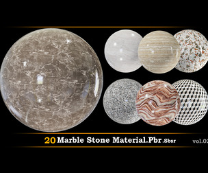 Marble Stone Material.Pbr.Sbsr.Vol.02
