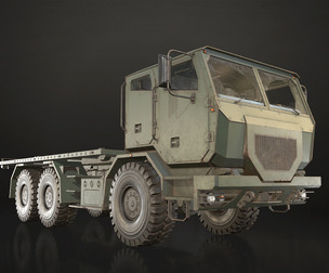 Military Truck V2 - Flatbed