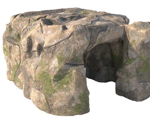 moss rock cave entrance