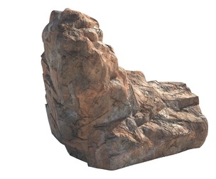 Red cliff stone
