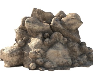 sand rock pile