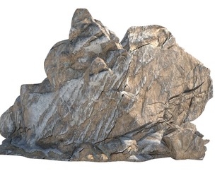 Sharp cliff sandy rock