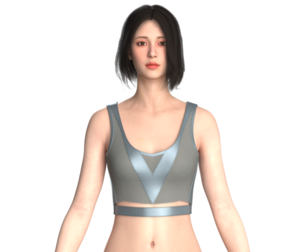 Girls Bralette Tops - Mesh | Marvelous / Clo3d / obj / fbx