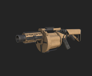 Pistol 3D Model 021