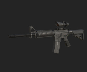 Pistol 3D Model 022