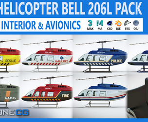 Helicopter Bell 206L Pack