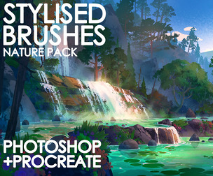Stylised Nature Brushes for Photoshop & Procreate