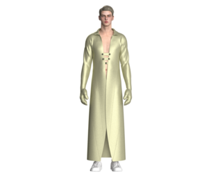 Men Long Jacket | Marvelous / Clo3d / obj / fbx