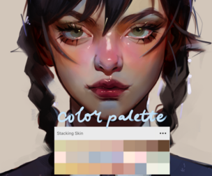 Haze Long Procreate Stacking Skin Palette