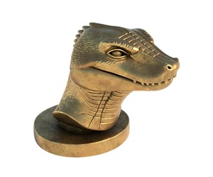 croc bust statue