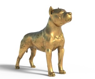 dog statue statue