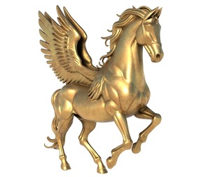 Pegasus horse statue