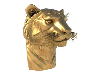 tiger head statue