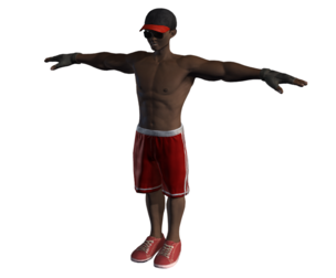 3D Character Model Low Poly Casual Male Game Ready Low-poly 3D model