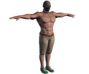 3D Character Model Rigged Muscular Male Game Ready 3D model