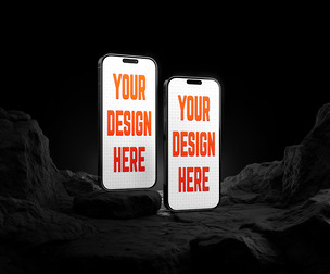 Cinematic iPhone 16 Pro Mockup PSD Template for a High-End Product Showcase