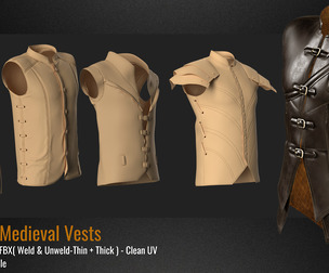 5 Men's Medieval Pants (Vol. 02) – MD Project / OBJ / FBX