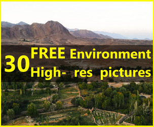 30 FREE high-resolution aerial photos of a green valley- Vol. 01