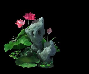 Game model - Hanging Garden - Fairy Clouds flowers