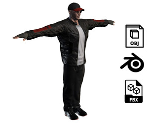 3D Character Model – Urban Male with Jacket Game Ready