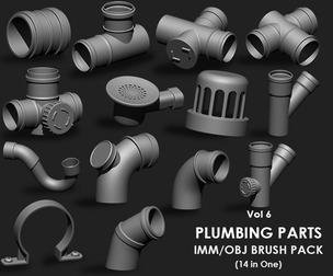 Plumbing Parts IMM Brush Pack 15 in One Vol 5