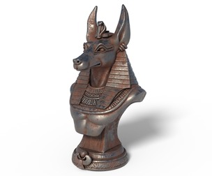 Anubis God bust