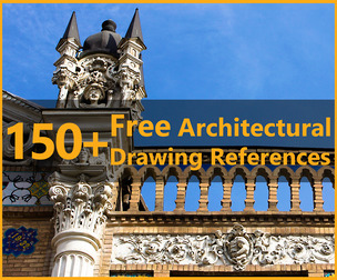150+ FREE high-resolution photos of Architectural Drawing References- vol01