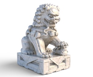 chinese lion statue