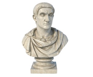 Constantine emperor bust