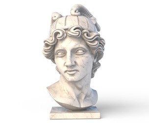 Greek god Hermes bust