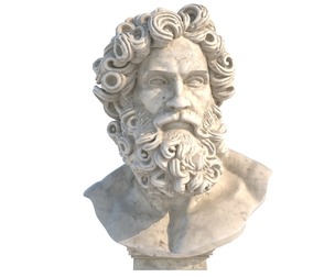 Zues head bust