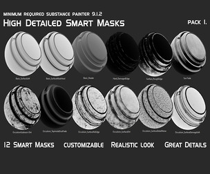 High Detail Smart Masks Pack 1