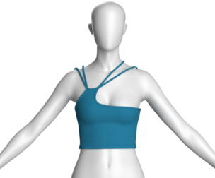Girls Fashion Bralette Top | Marvelous / Clo3d / obj / fbx