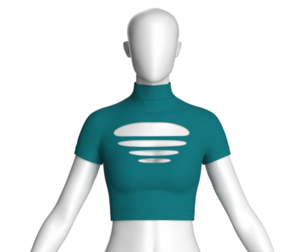 Girls Fashion Crop Top | Marvelous / Clo3d / obj / fbx