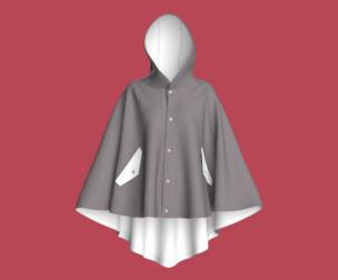 Girls Midi Hoody Dress | Marvelous / Clo3d / obj / fbx