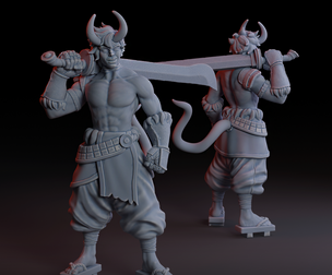 The Oni Warrior – Kenshiro, the Demon Blade Bearer, 32mm